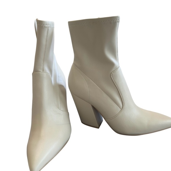 Dolce Vita Nello Womens Faux Leather Pointed Toe Ankle Boots Size 10 - Picture 2 of 7